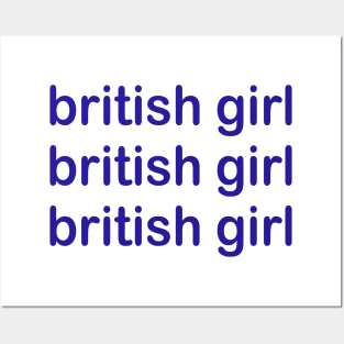 British girl Posters and Art